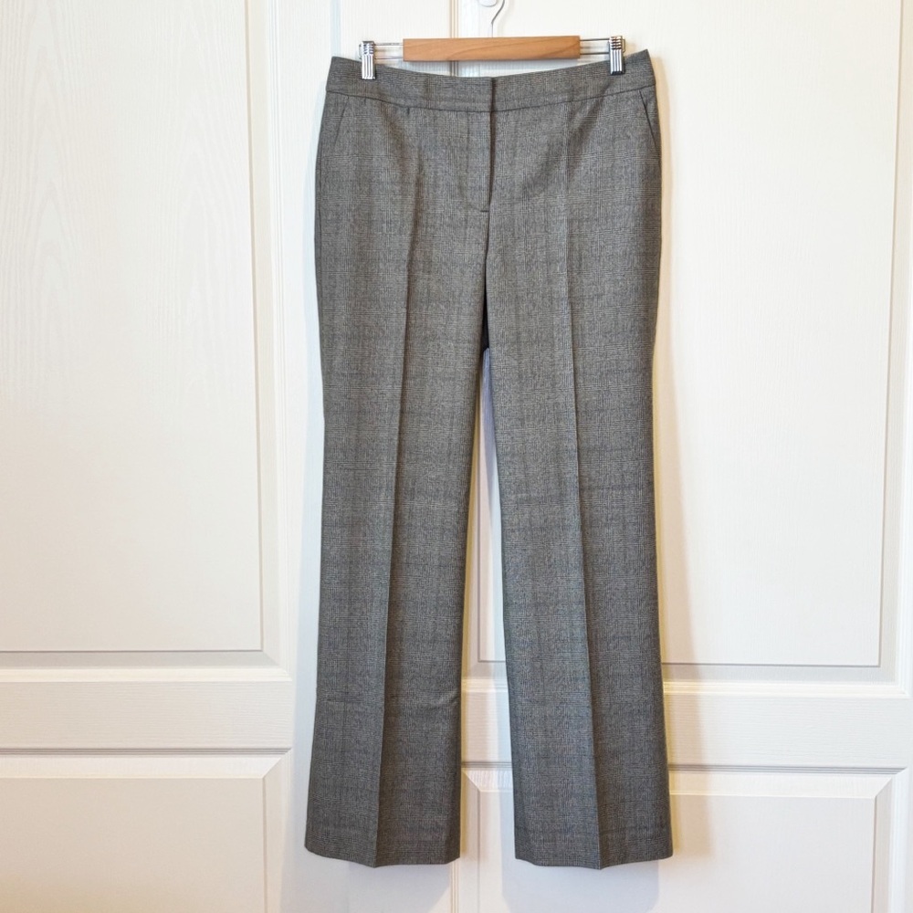 Talbots Wool Plaid Dress Career Pants Women’s 8 Fabric Woven in Italy